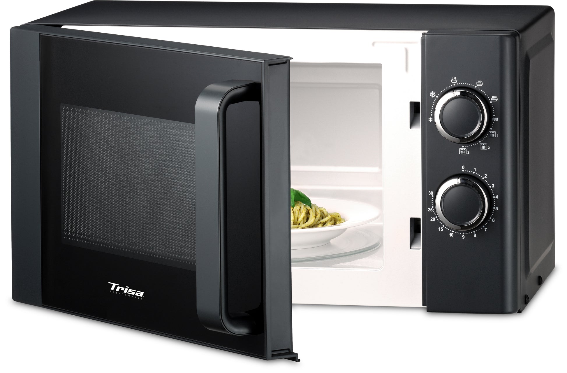 Trisa Grill Mikrowelle Micro Plus – 20 l, Grill, 700 W – Schwarz