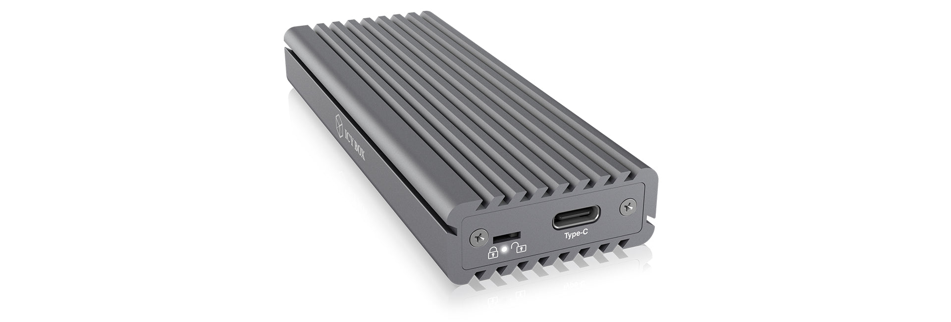 ICY BOX IB-1817M-C31 Schutzbox für M.2 2230/2242/2260/2280, USB 3.2 Gen 2 (10 Gbit/s) – für M.2 NVMe (M-Key)