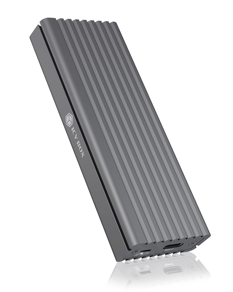 ICY BOX IB-1817M-C31 Schutzbox für M.2 2230/2242/2260/2280, USB 3.2 Gen 2 (10 Gbit/s) – für M.2 NVMe (M-Key)