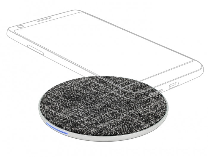 DeLOCK 65919 Ladegerät – 7,5/10 W, 1× USB-C, Qi, Kabellos (1 m Kabel) – für Qi-kompatible Smartphones