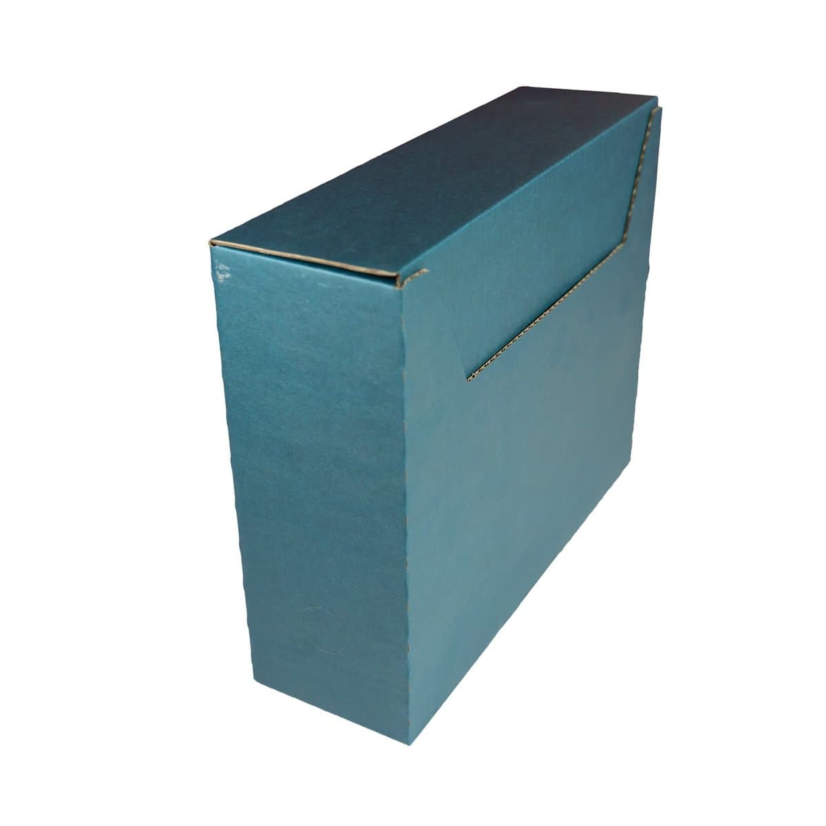 Brieger Archivschachtel – B 100 × H 270 × T 328 mm, Karton (Wellkarton 3,0 mm), blau, 1 Stück