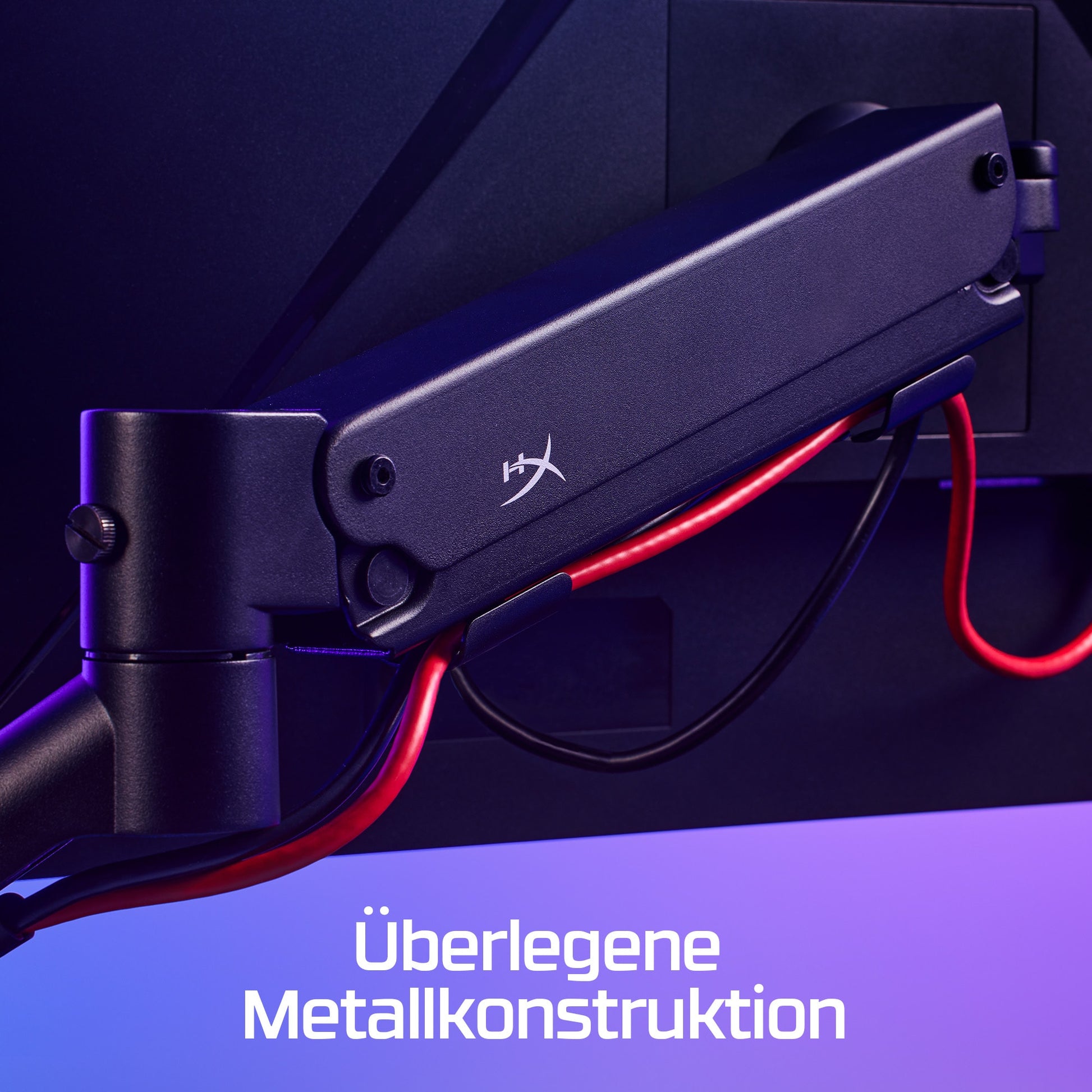 HyperX Armada Addon – Wandhalterung, bis 32", VESA 100 × 100 mm, 9,1 kg, drehbar, schwarz