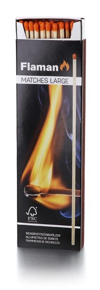 Flaman Feueranzünder 45 Stk., 19 cm, Espe (FSC), schwarz