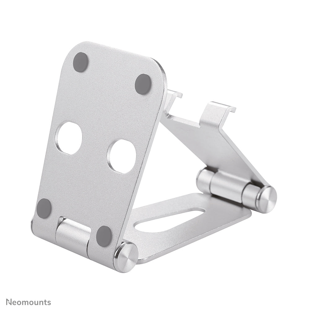 Neomounts Tischständer, faltbar, verstellbar – für Geräte bis 7" – Silber, Aluminium