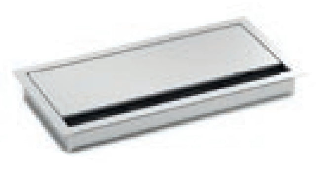 Bachmann LOOP SQUARE Kabeldurchführung – 120 × 25 × 360 mm – Aluminium – Silber