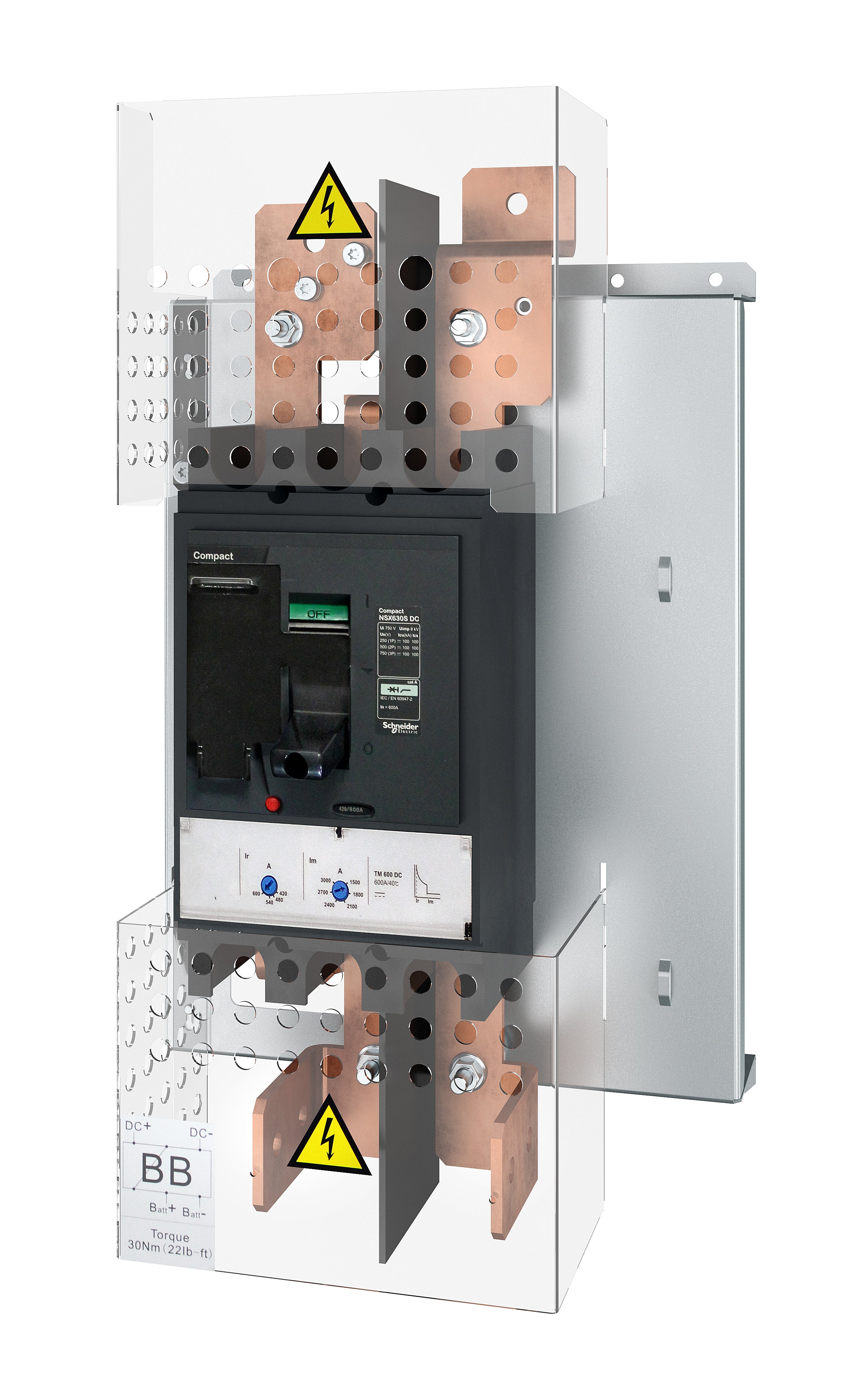 APC USV-Batterie-Leistungsschalter-Kit – 100–200 kW, 400 V – für Galaxy VS – Schwarz – GVSBBK100K200H