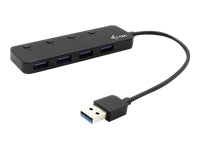 i-tec USB-Hub – 4× USB-A, für Windows/Mac/Linux