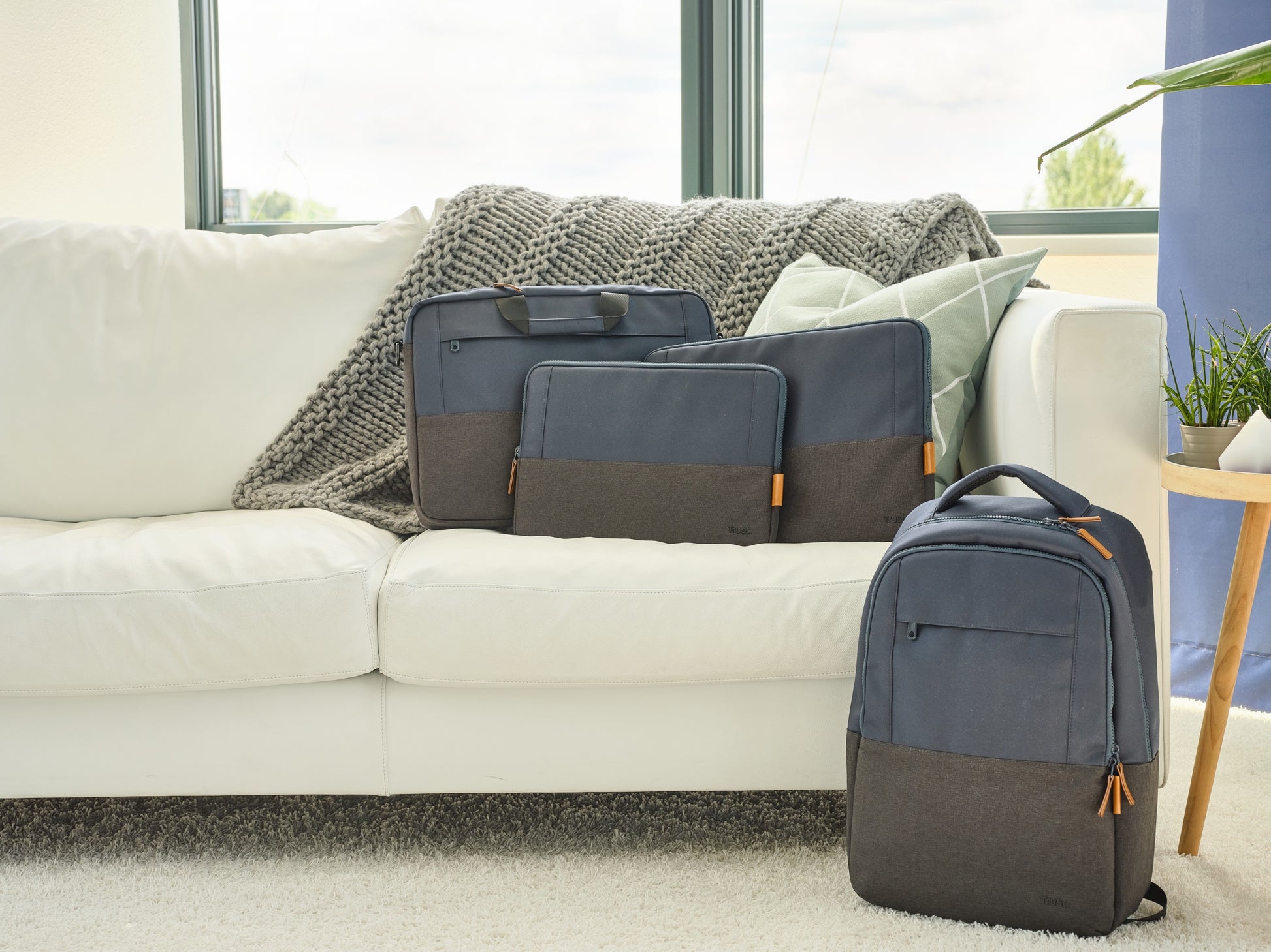 Trust Notebook-Tasche für Notebooks bis 16" – schockresistent, wasserdicht – Blau