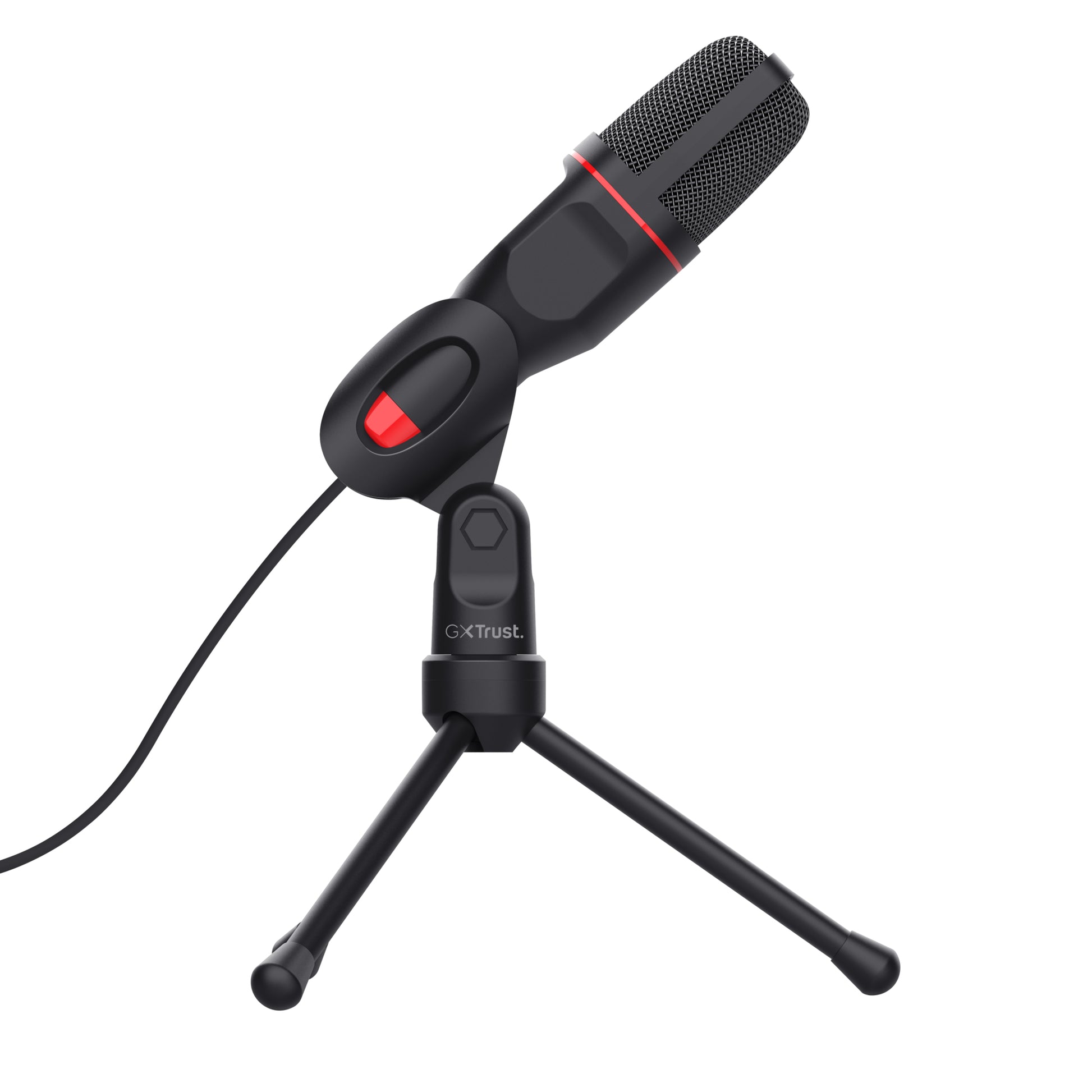 Trust GXT 212 Mico Tischmikrofon – USB-A/3,5 mm Klinke, 50–16'000 Hz, für Windows/Chrome OS/Mac OS