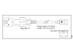 Cisco Netzkabel, 250 V AC, 16 A