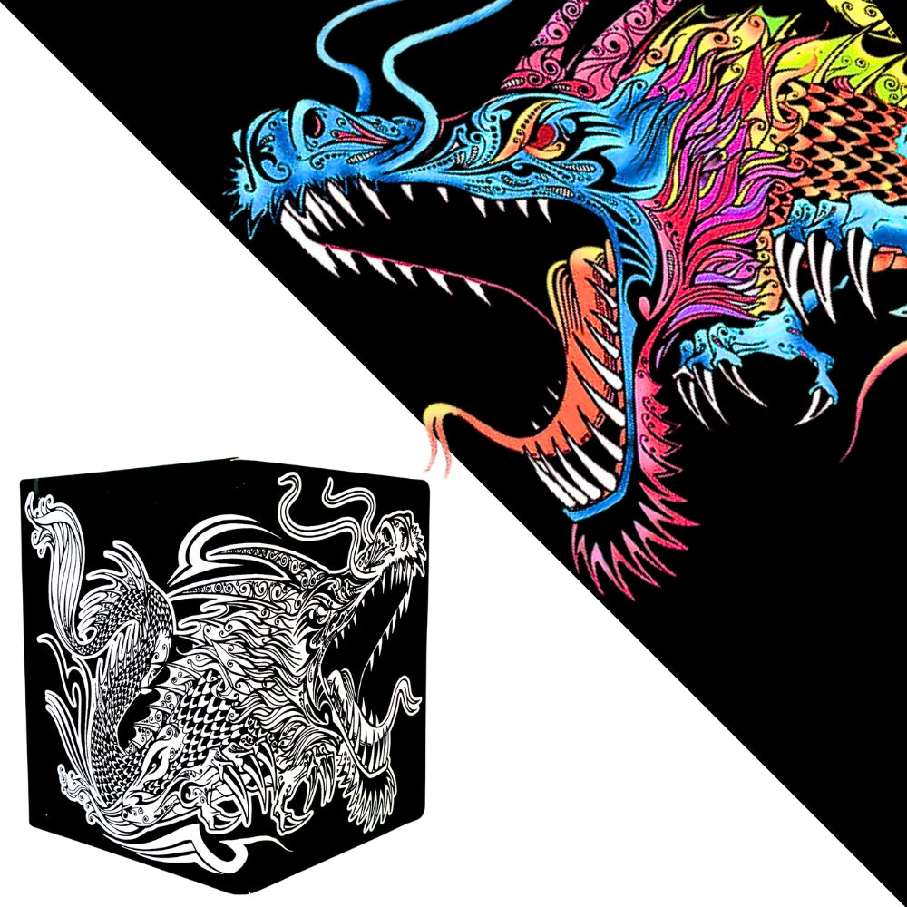 Tataruga Zeichenmappe – Drache – A4 (21 × 29,7 cm) – Samtmappe zum Ausmalen