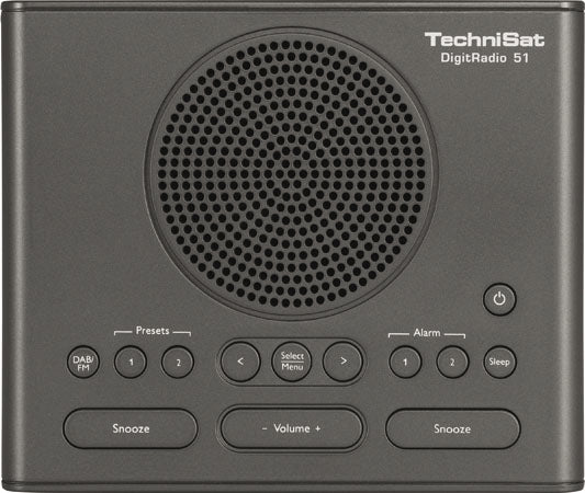 TechniSat DigitRadio 51 – Radiowecker – DAB+, UKW, Netzbetrieb – Schwarz
