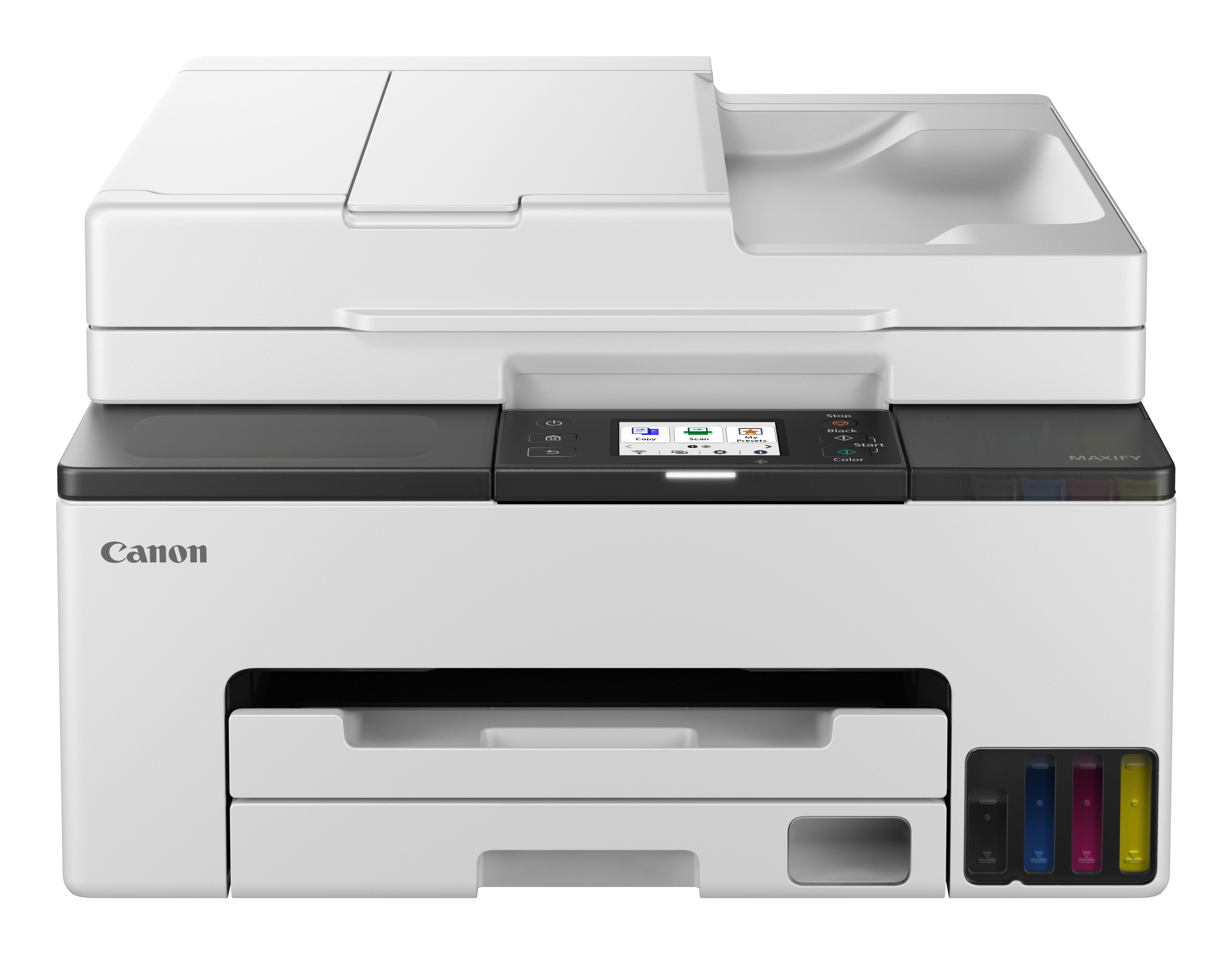 Canon MAXIFY GX2050 – Farbiges Tintenstrahl-MFP A4, 4-in-1 – USB/LAN/WLAN – Duplex – 15 ppm S/W, 10 ppm Farbe