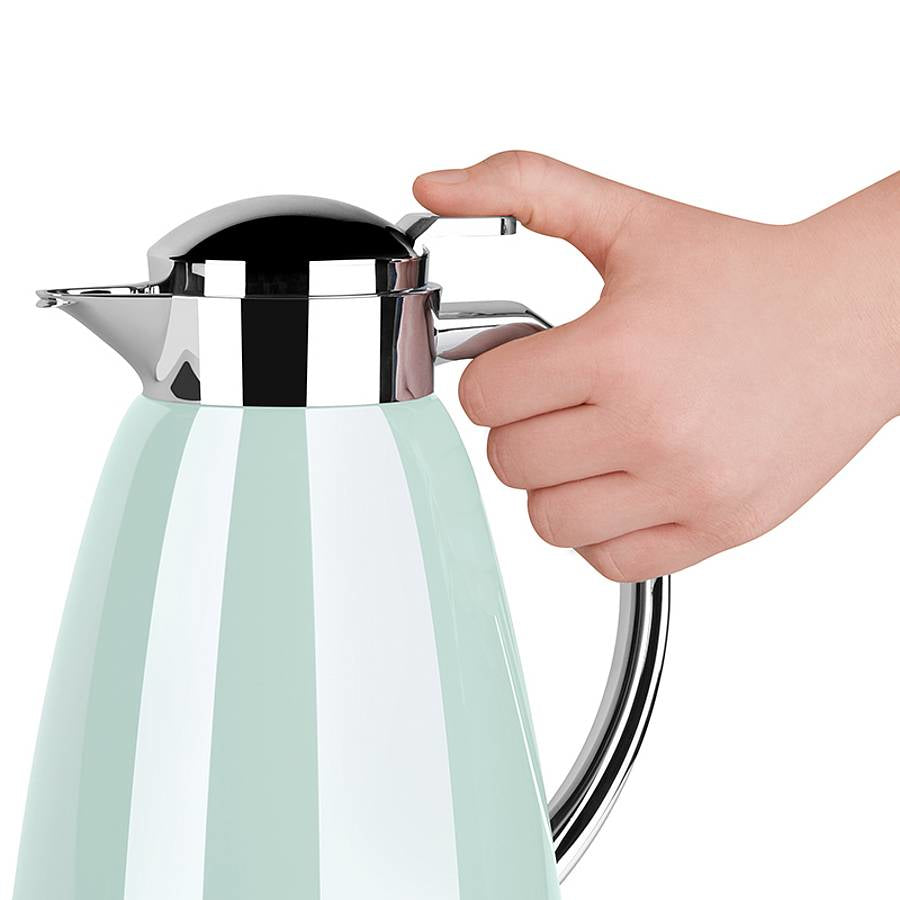 EMSA Thermoskanne CAMPO – 1 l, Ø 15,2 cm, H 25,0 cm, Edelstahl 18/10, vakuumisoliert, auslaufsicher