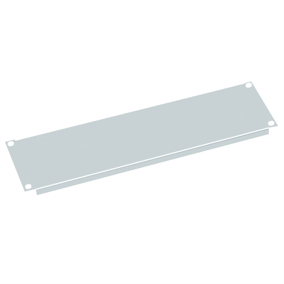 VALUE 19"-Blindplatte, 3 HE, Grau