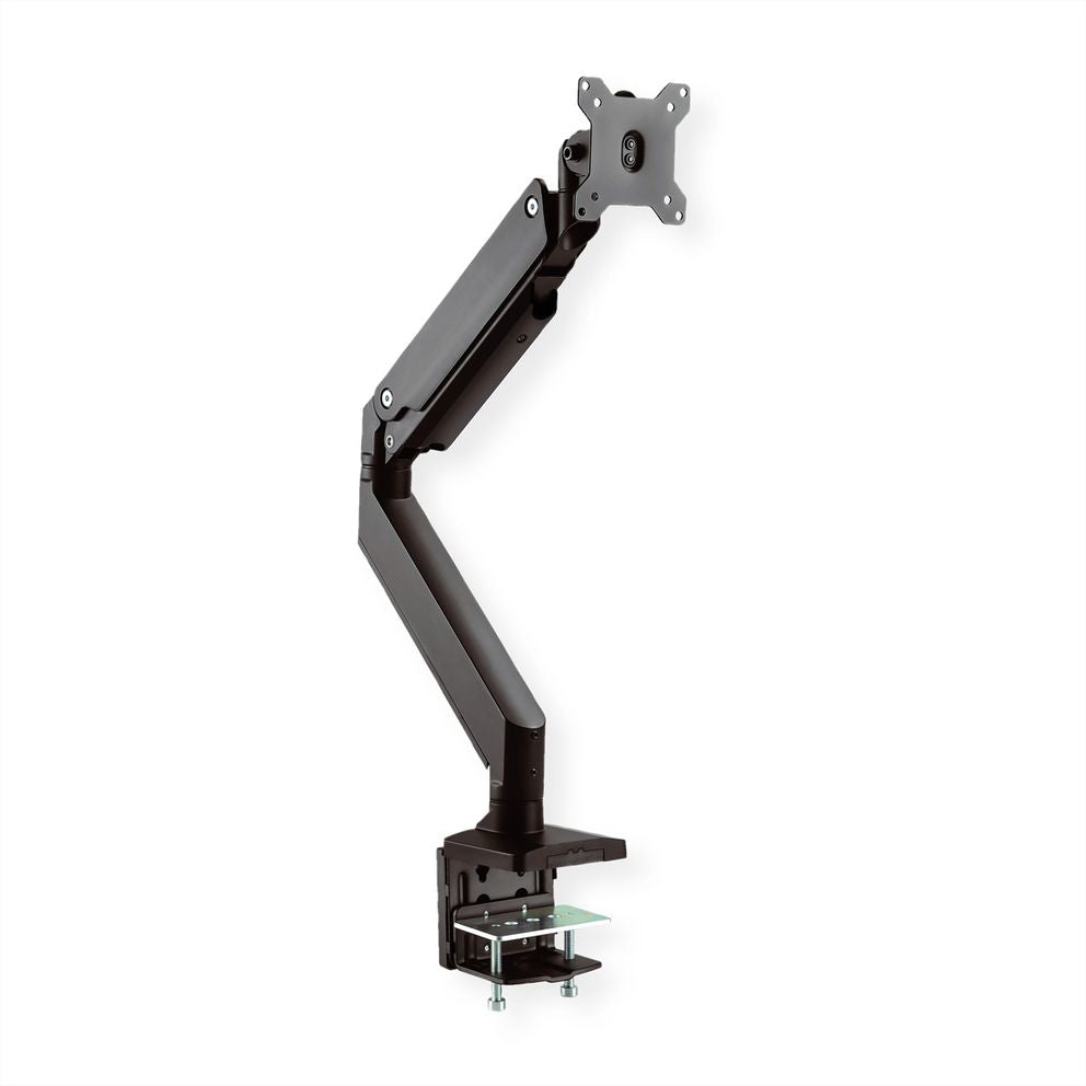 ROLINE Monitorarm Tischhalterung – 1 Monitor – 17–49" – VESA 75×75/100×100 mm – bis 18 kg/Monitor – Gasfeder
