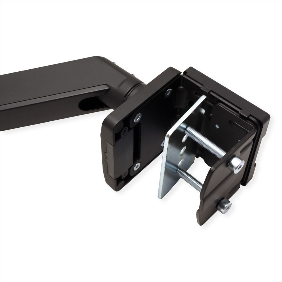 ROLINE Monitorarm Tischhalterung – 1 Monitor – 17–49" – VESA 75×75/100×100 mm – bis 18 kg/Monitor – Gasfeder