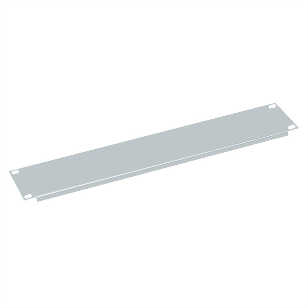VALUE 19-Zoll-Blindplatte – Blindblende – 19" Rack, 2U, Metall, Grau