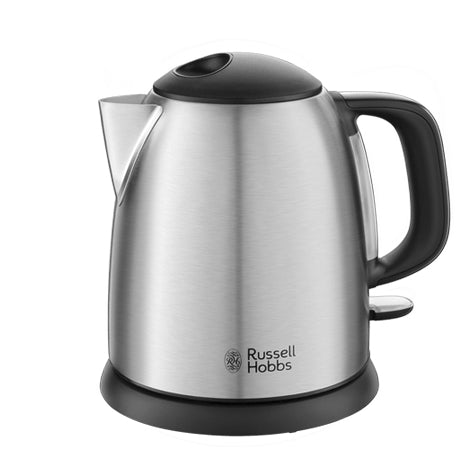 Russell Hobbs Wasserkocher – 1 l, Edelstahl, Schwarz, 24991-70