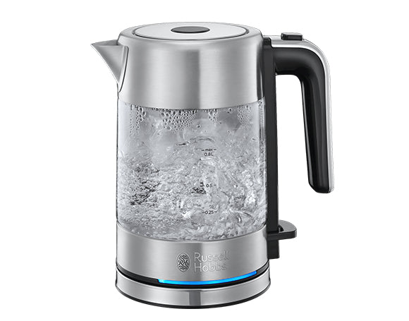 Russell Hobbs Wasserkocher – 0,8 l, Glas/Edelstahl, 24191-70