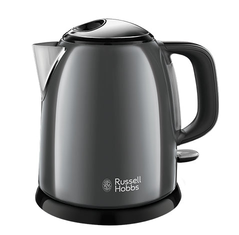 Russell Hobbs Wasserkocher – 1 l, Edelstahl, Schwarz, 24993-70