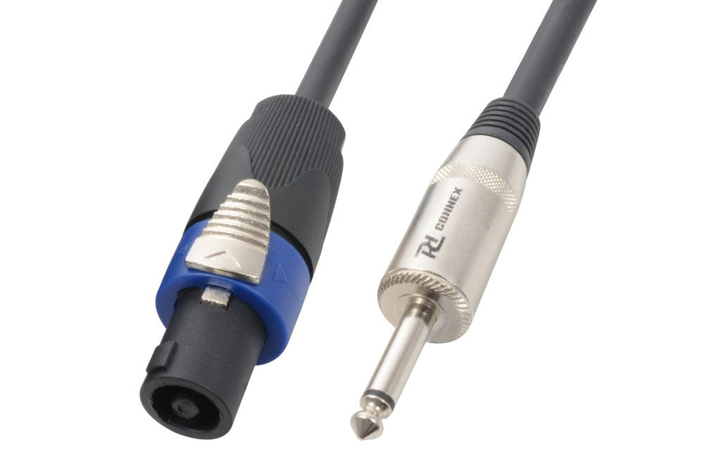 PD-Connex Speakon-Lautsprecherkabel – NL4 Stecker – 6,3 mm Klinkenstecker – 10 m, 2×1,5 mm²
