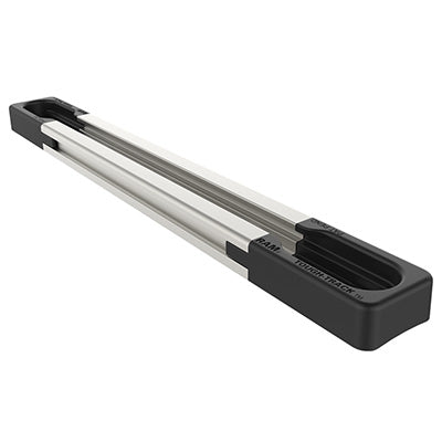 RAM Mounts RAM-TRACK-EXA-5 – Montagezubehör (Aluminium/Komposit-Schiene 5"), inkl. Endkappen, Schwarz/Silber