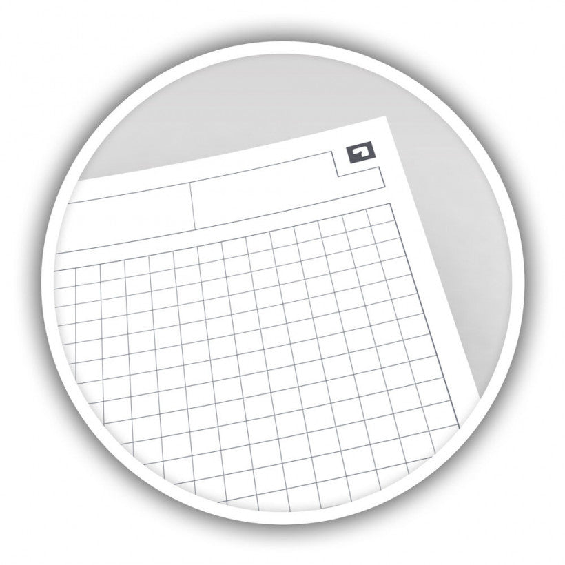 Oxford Collegeblock, Spiralbindung, 80 Blatt, 10-fach gelocht, perforiert, 80 g/m² – Grau, für SCRIBZEE App