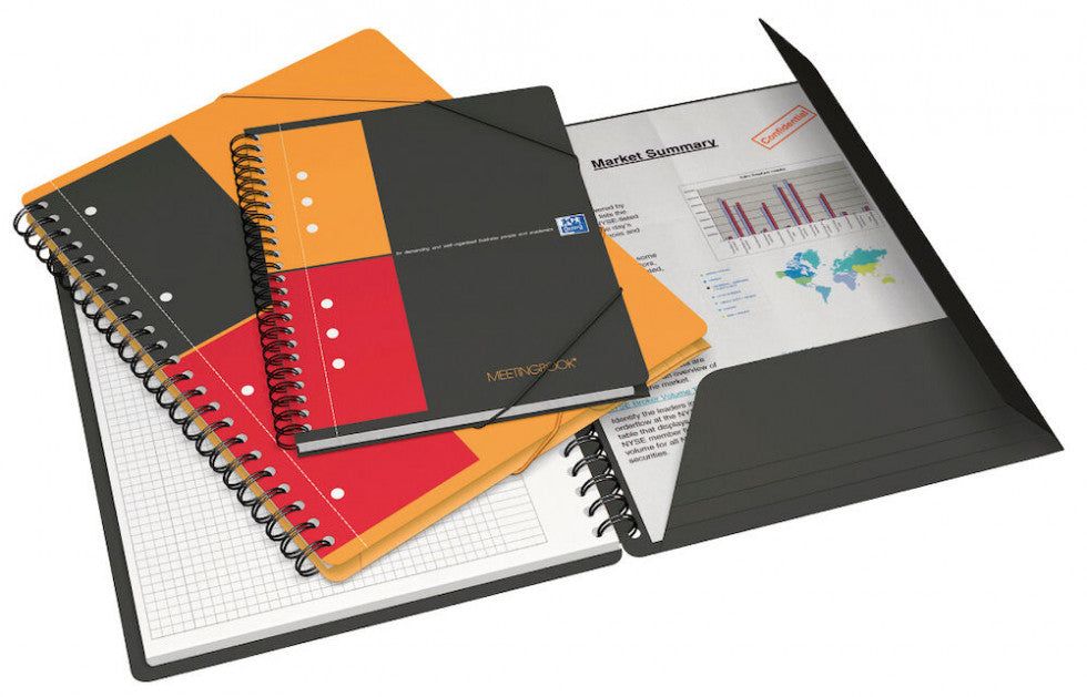 Oxford Collegeblock, 80 Blatt, 10-fach gelocht, perforiert, 80 g/m² – orange, für SCRIBZEE App
