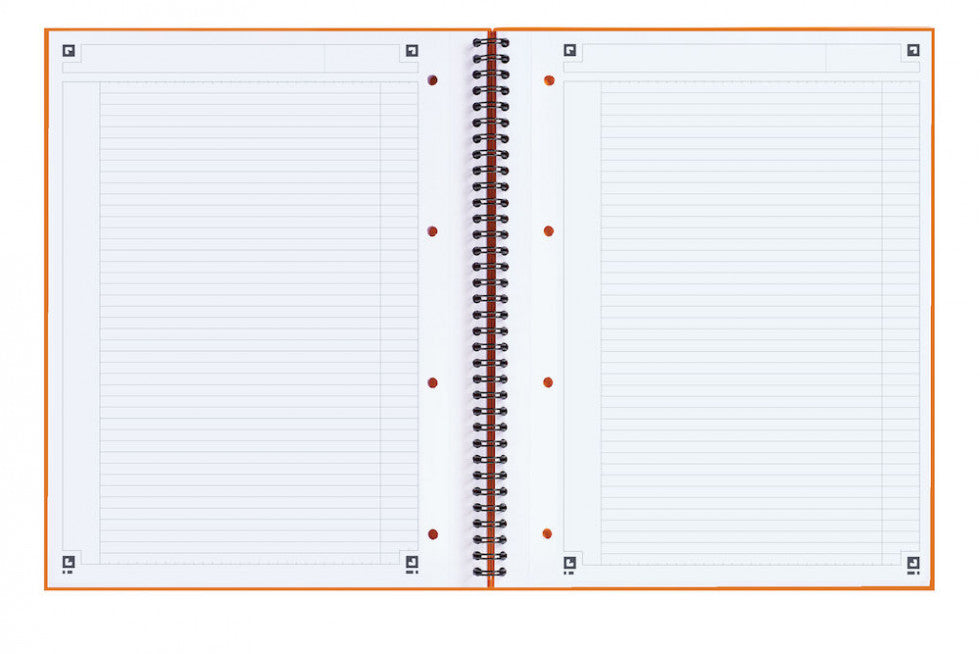 Oxford Collegeblock, 80 Blatt, 4-fach gelocht, perforiert, 80 g/m² – Orange, für SCRIBZEE App