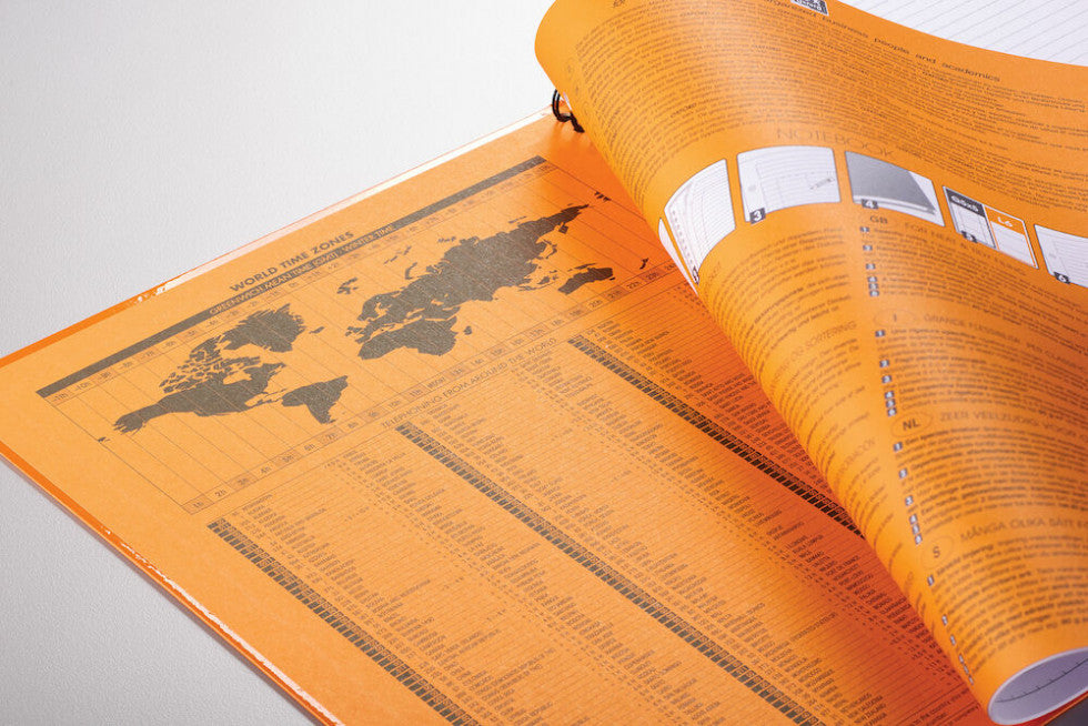 Oxford Collegeblock, 80 Blatt, 4-fach gelocht, perforiert, 80 g/m² – Orange, für SCRIBZEE App