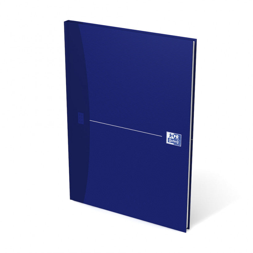 Oxford Notizbuch A4, liniert, Fadenheftung, Karton, 192 Seiten, 90 g/m² – blau