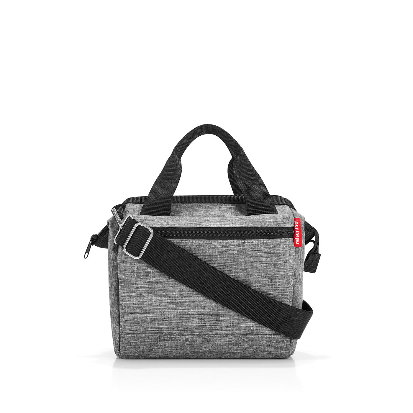 Reisenthel Allrounder Cross Umhängetasche – 4 l, Polyester, Twist Silver, 22 × 24 × 13 cm