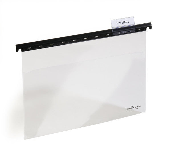 Durable Hängeordner für A4 – Kunststoff, transparent