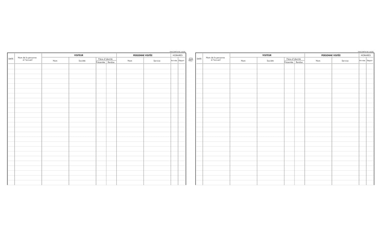 Exacompta Gästebuch – 80 Seiten – 250 × 320 mm – Papier, matt