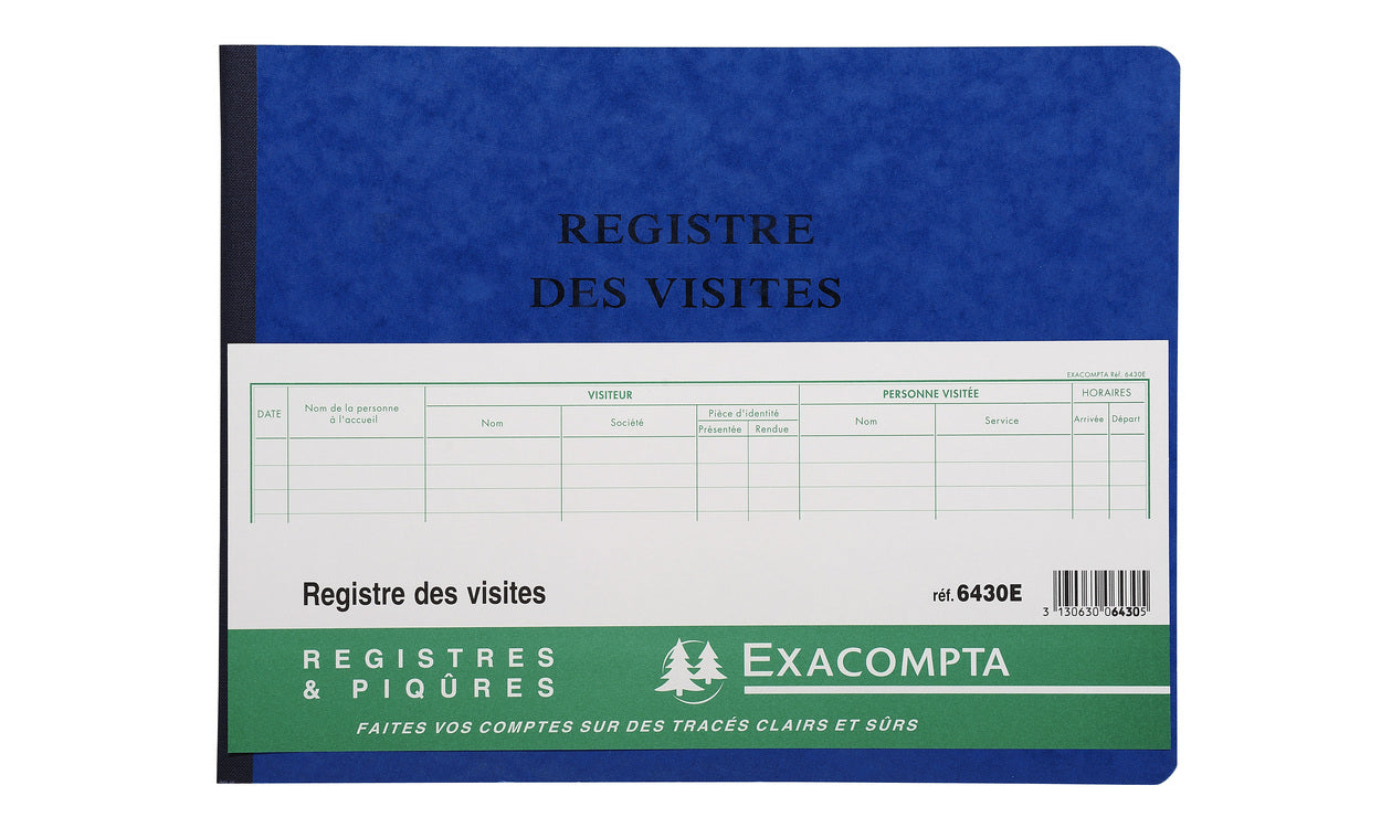 Exacompta Gästebuch – 80 Seiten – 250 × 320 mm – Papier, matt