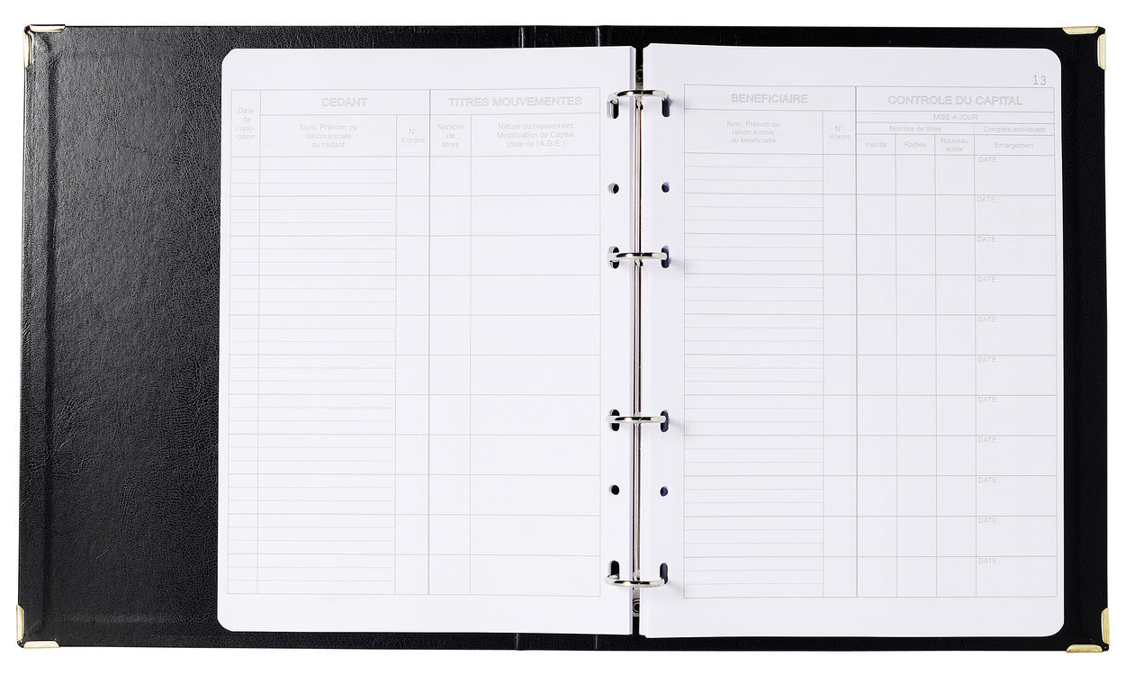Exacompta Ringbuch – 4-Ring – für A4 – Abgerundete Kanten