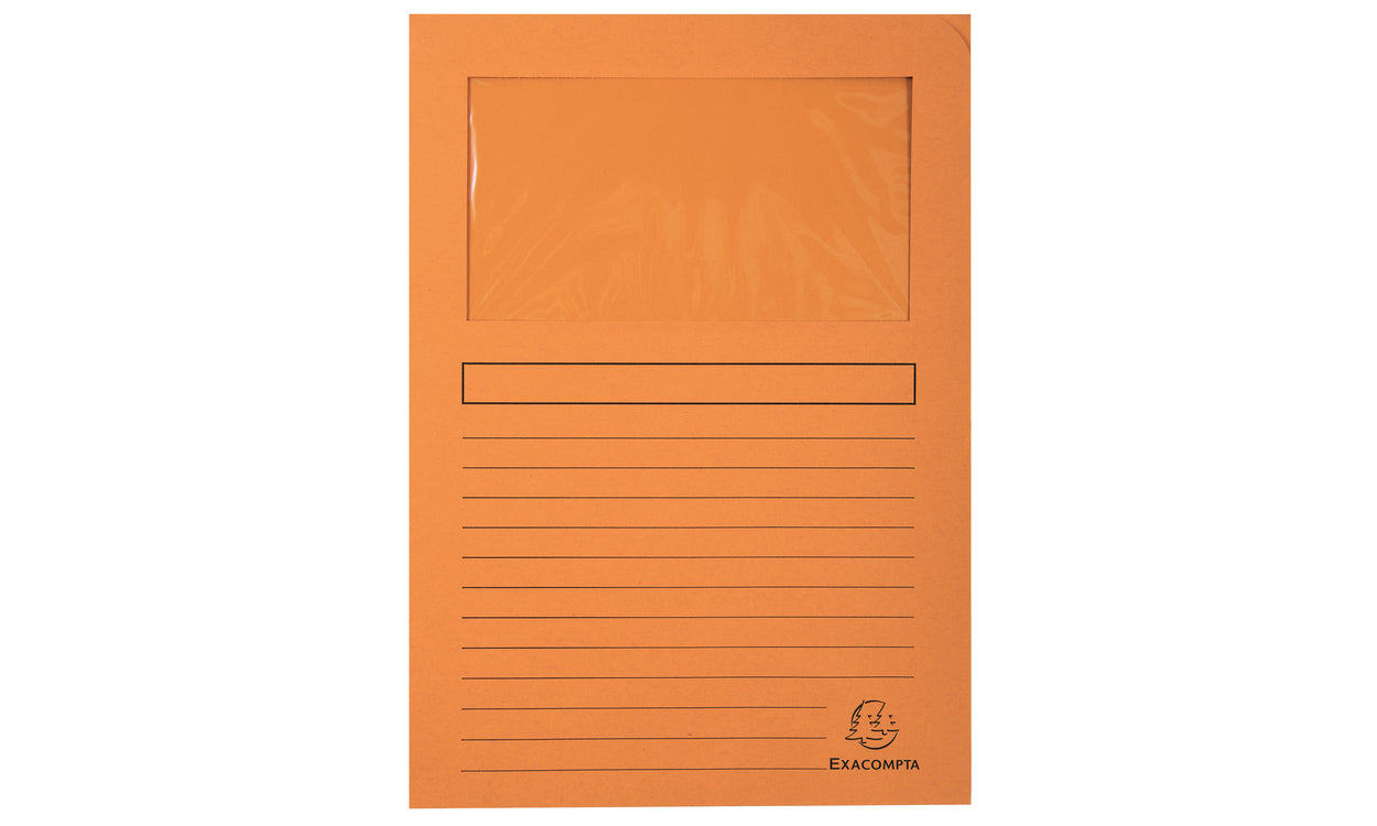 Exacompta Organisationsmappe A4, 120 g/m², Orange – 100 Stück