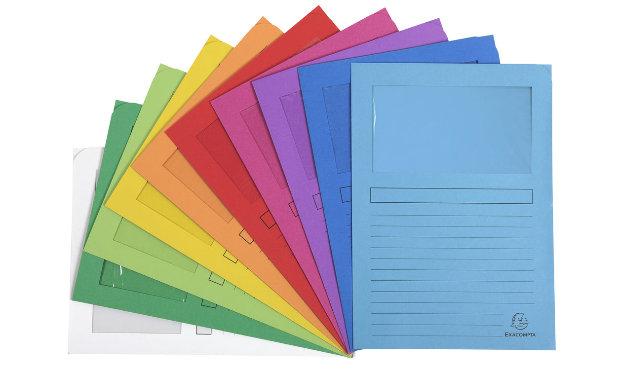 Exacompta Organisationsmappe A4, 120 g/m², assortiert – 100 Stück