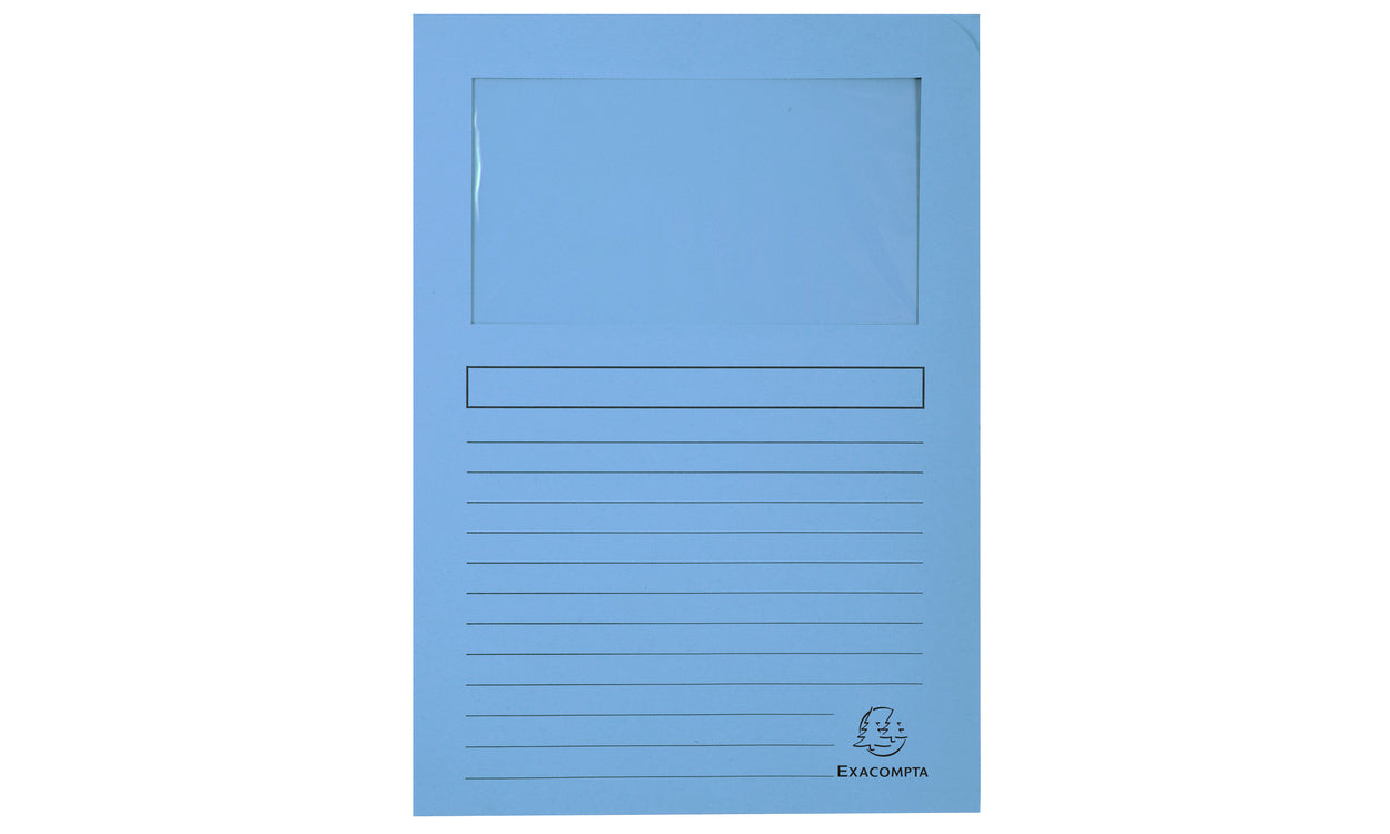 Exacompta Organisationsmappe A4, 120 g/m², blau – 100 Stück