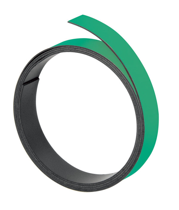 Franken M802 02 Magnetband – 10 mm × 1 m, grün, Polymer, selbstklebend