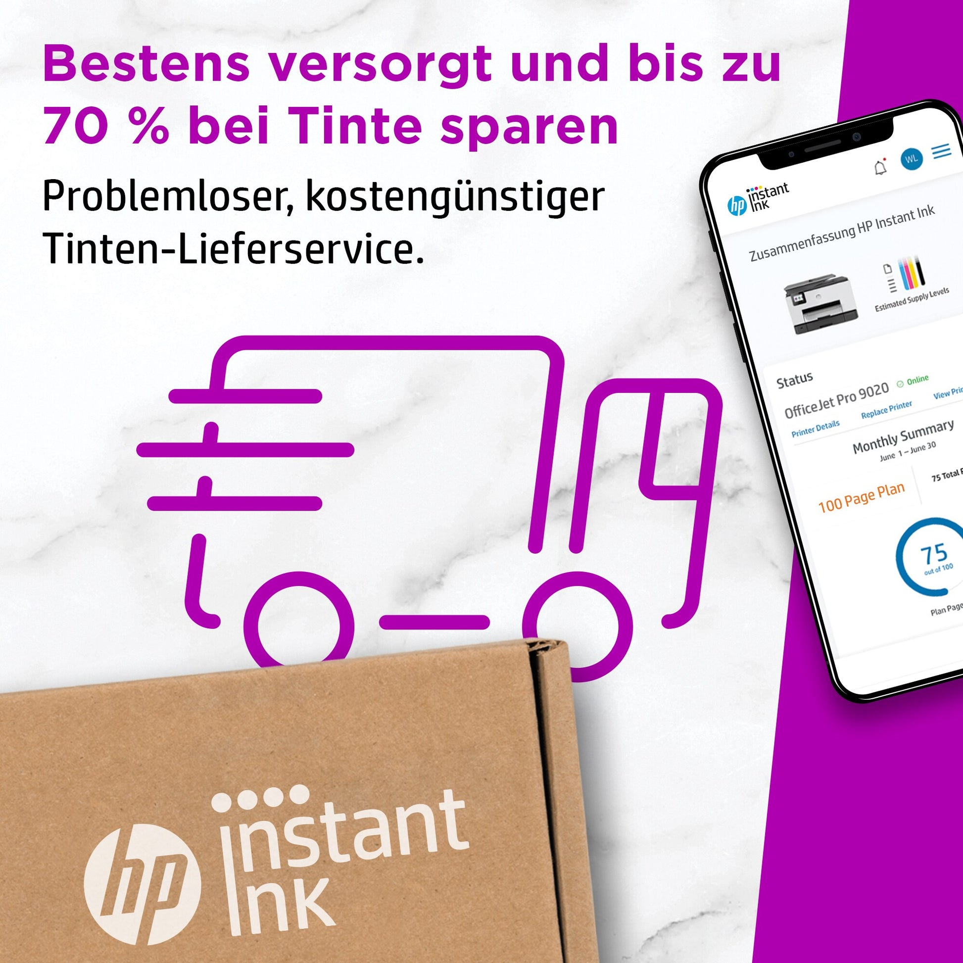 HP Tintenpatrone 967XL, Schwarz – für Tintenstrahldrucker/Multifunktionsgeräte