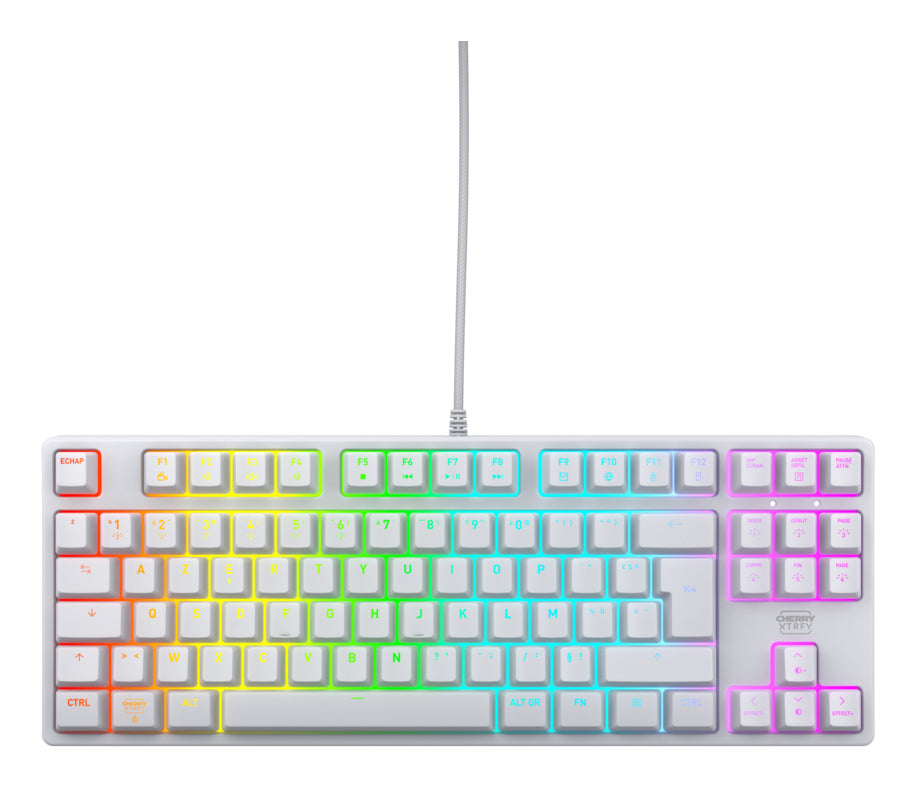 CHERRY K4V2 TKL – Tastatur, kabelgebunden (USB), FR-Layout (FR) – für Windows