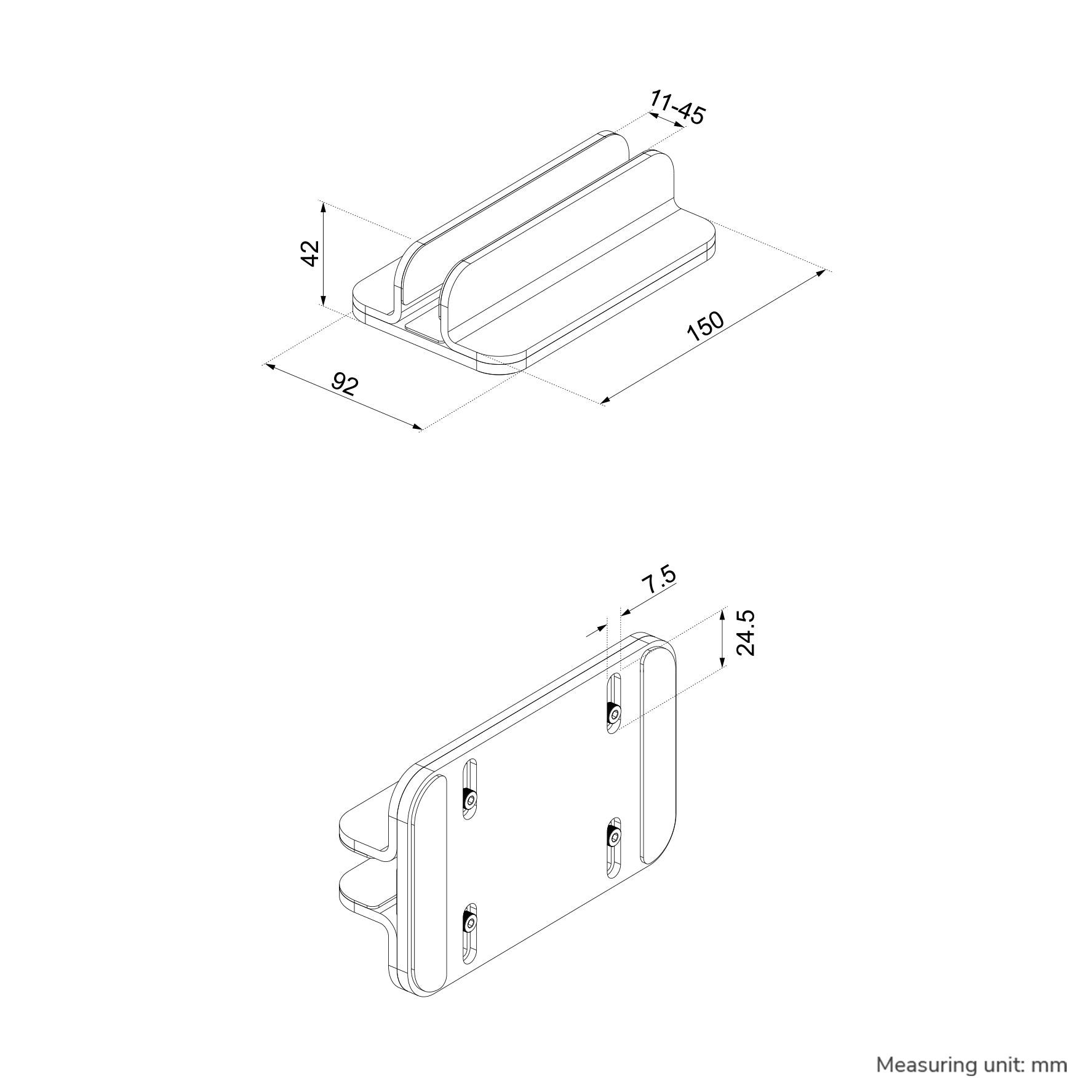 Neomounts Laptop-Ständer – bis 17", 5 kg Traglast – Silber