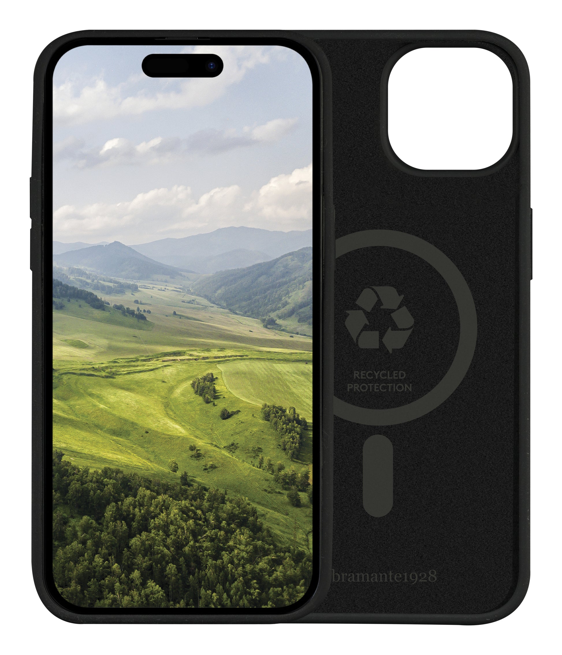 dbramante1928 Monaco MS Backcover – für Apple iPhone 17e/16e, MagSafe, Silikon+Kunststoff, Night Black