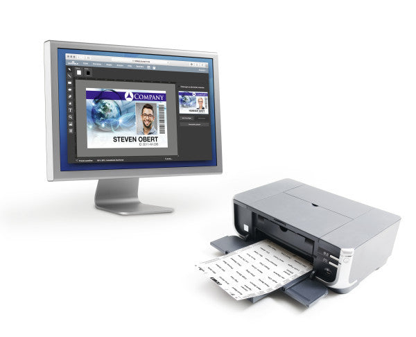 Durable Druckkarten 148 × 105 mm, 150 g/m², weiss, Papier – für Inkjet, Laser, Kopierer – 80 Karten