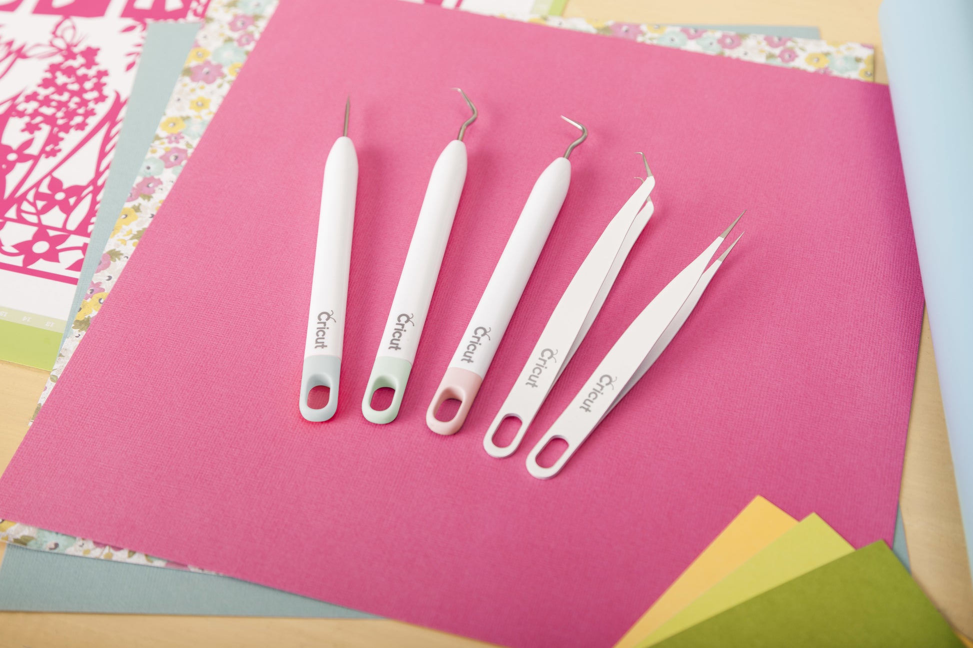 Cricut Werkzeugset – 5-teiliges Set – mehrfarbig – für Schneideplotter