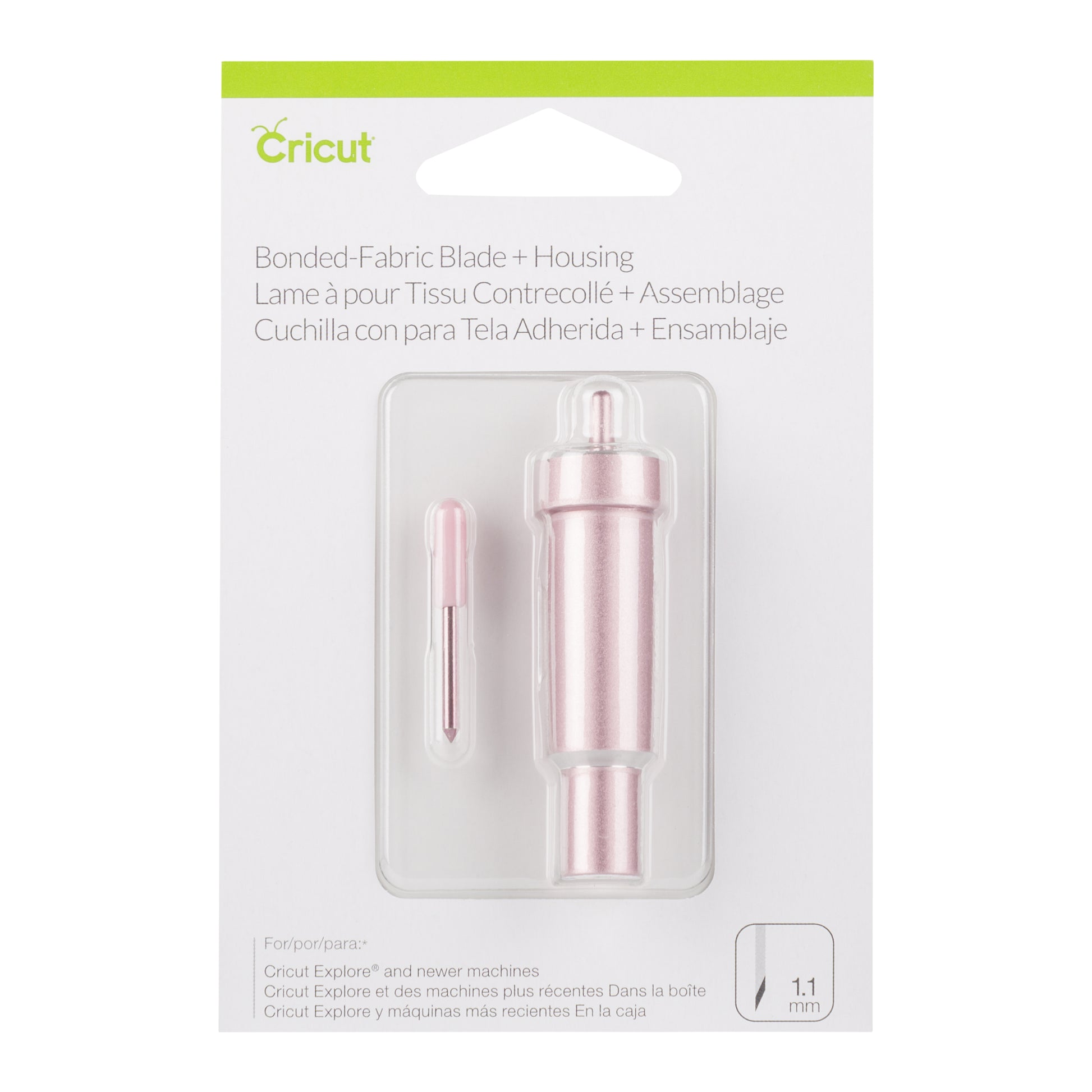 Cricut Ersatzklinge Stoffmesser Bonded-Fabric – für Cricut Explore Air 2, Cricut Maker, Rosa