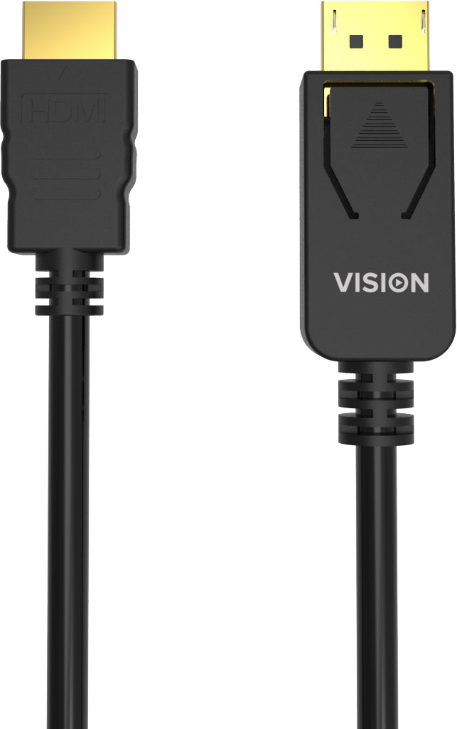 Vision DisplayPort auf HDMI Kabel HDMI 2.0 4K 30 Hz – 1 m