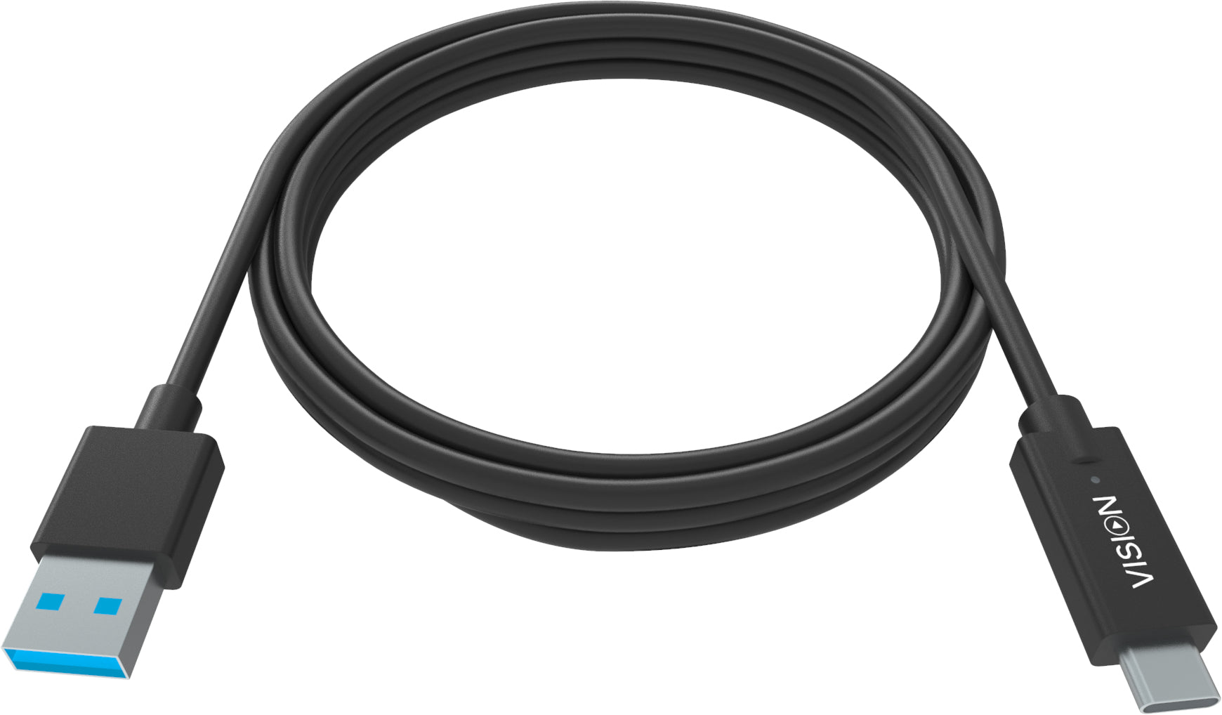 Vision USB-A auf USB-C Kabel – USB 2.0 (480 Mbit/s) – 1 m – Schwarz